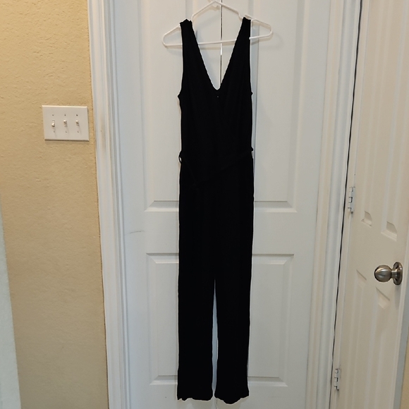 Lascana V Neck Black Sleeveless Jumpsuit Romper Size 36 NWT - Picture 3 of 8